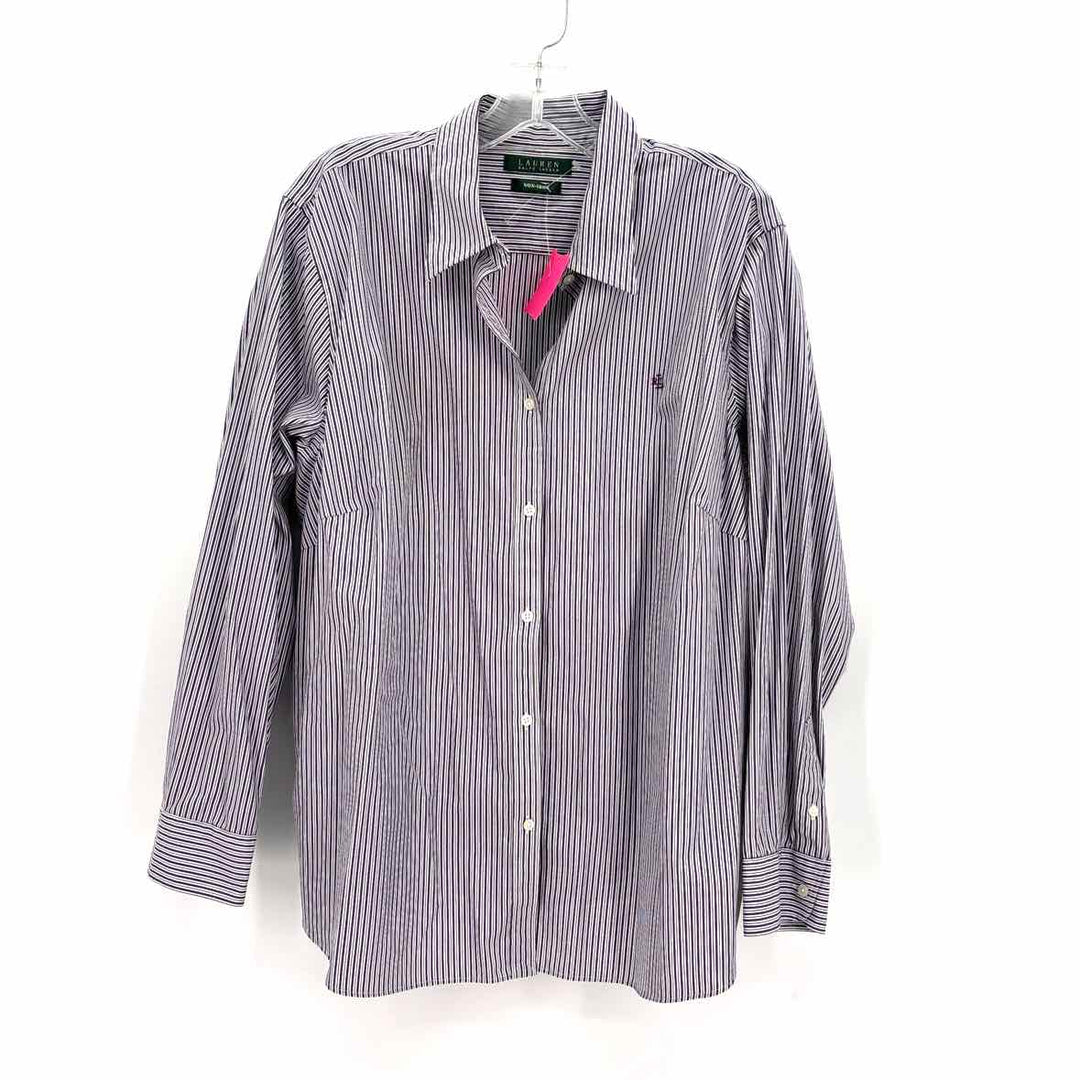 Size 2X RALPH LAUREN Purple Shirt