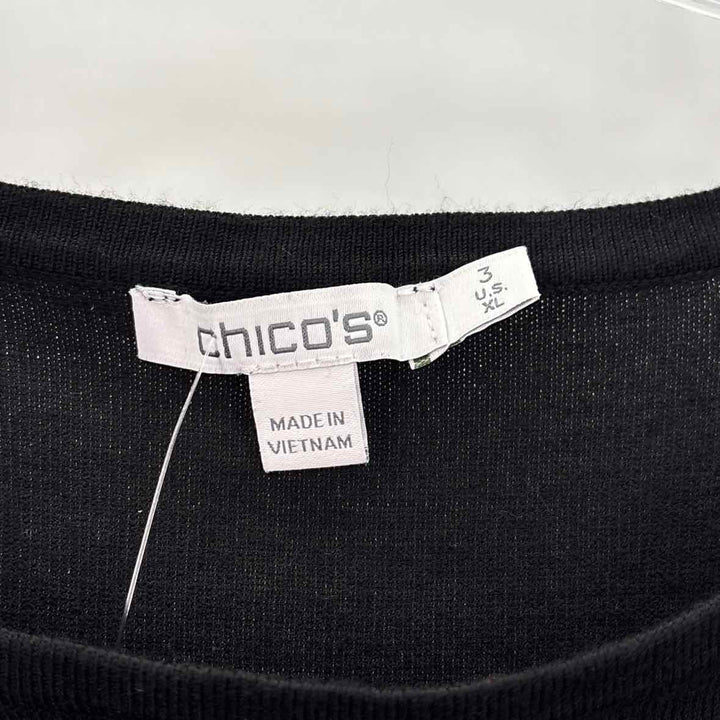 Size XL Chico's Black Sweater