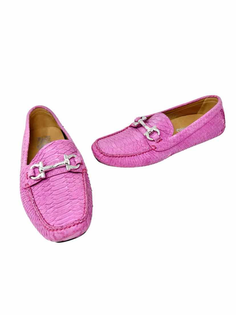 Shoe Size 6 SALVADORE FERRAGAMO Pink Leather Flats