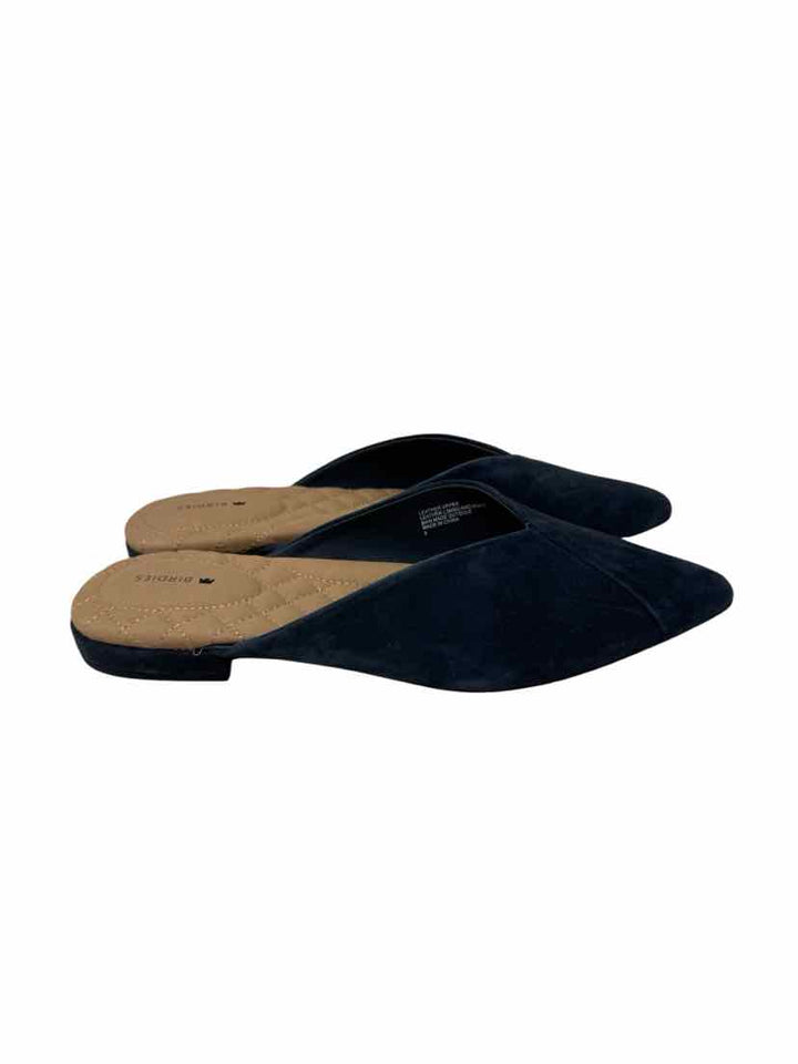 Shoe Size 9 BIRDIES Navy Suede Flats