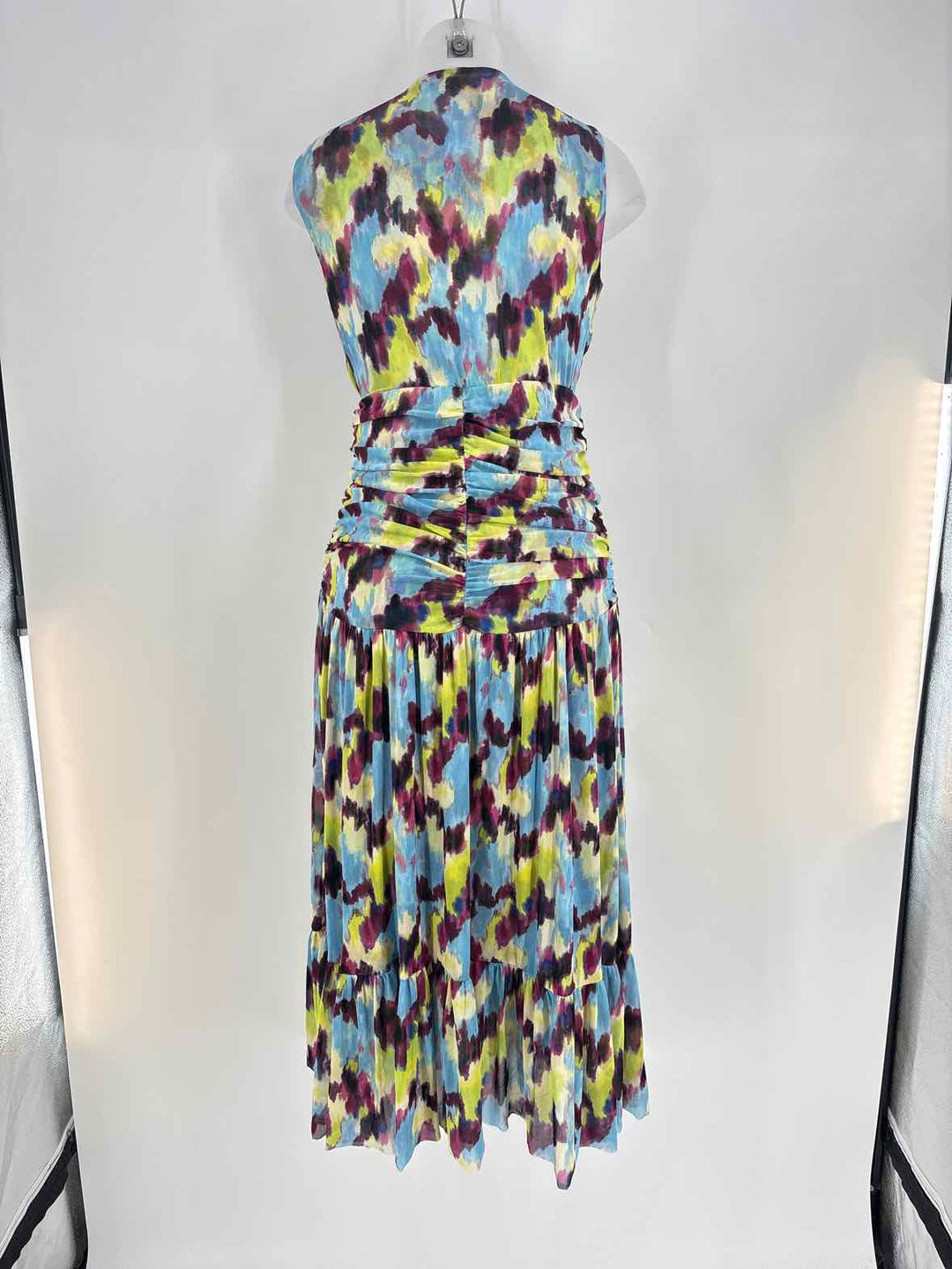 Size 6 NICOLE MILLER Multi-Color Dress