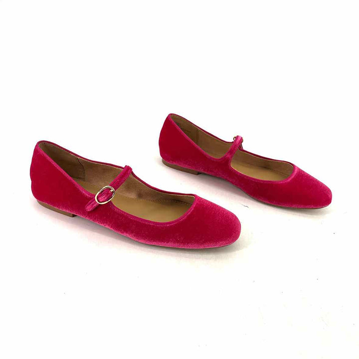 Shoe Size 8.5 J Crew Fuschia Velvet Loafers