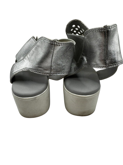Shoe Size 8 Silver Sandals
