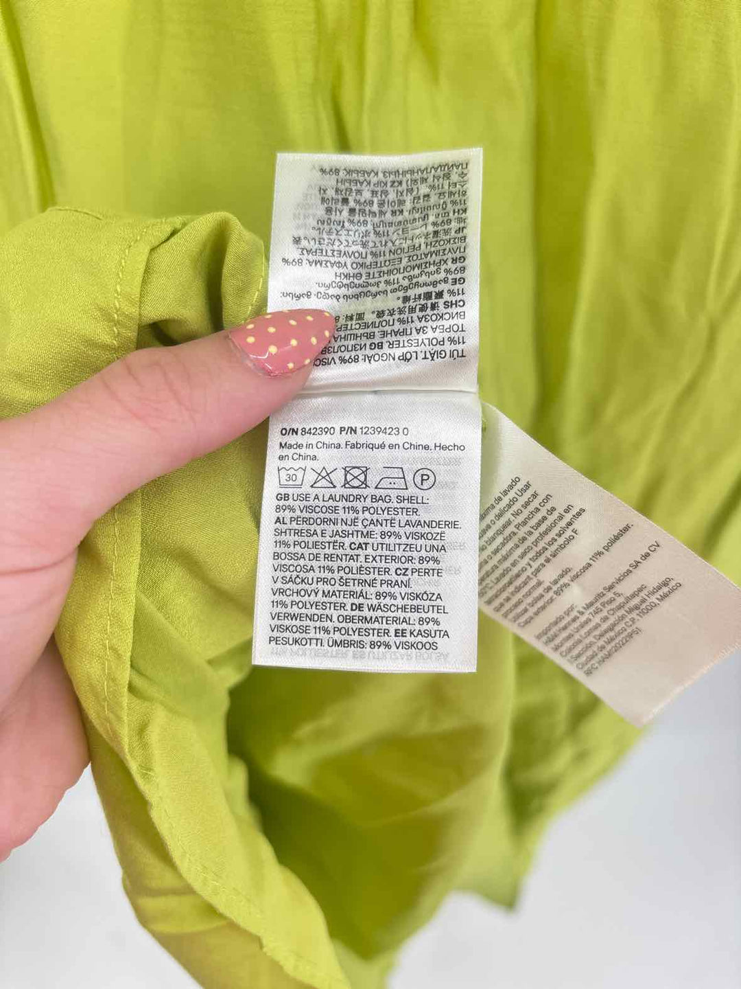 Size XS H&M Green Dress