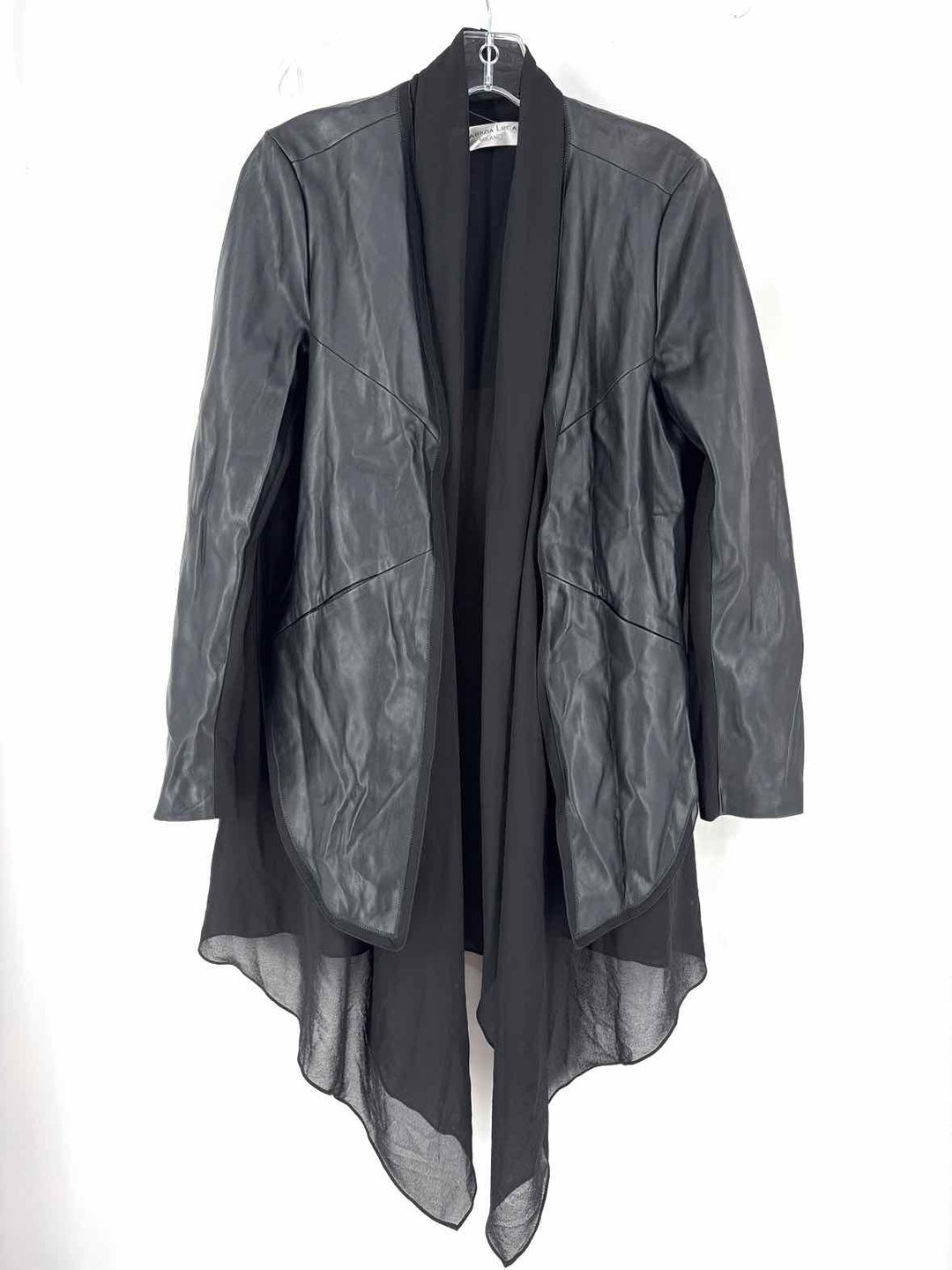 Size S PATRIZIA LUCA Black Leather Jacket