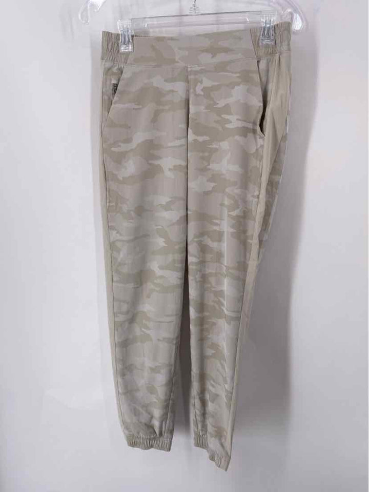 Size 4 Athleta TAN PRINT Pants