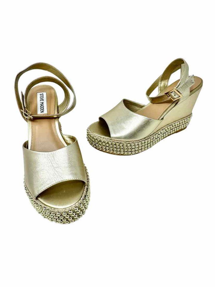Shoe Size 10 Steve Madden Gold Sandals