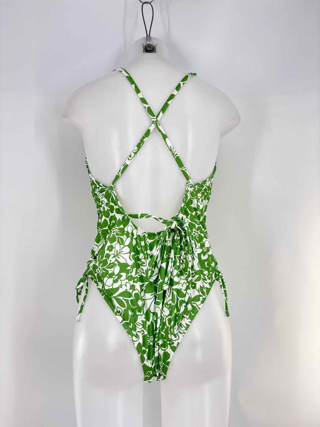 Size XL NO BOUNDRIES Green Print Swimsuit