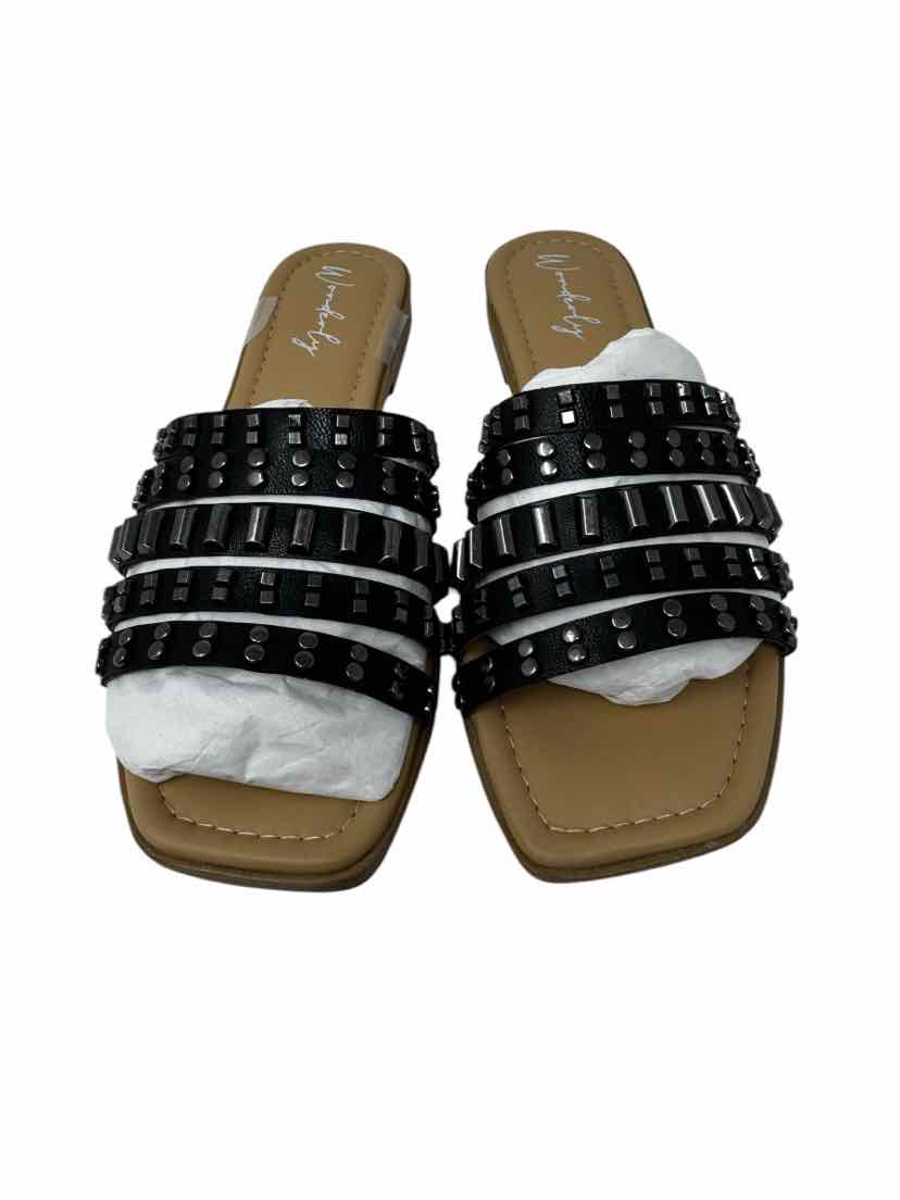 Shoe Size 7.5 WONDERLY Black Sandals