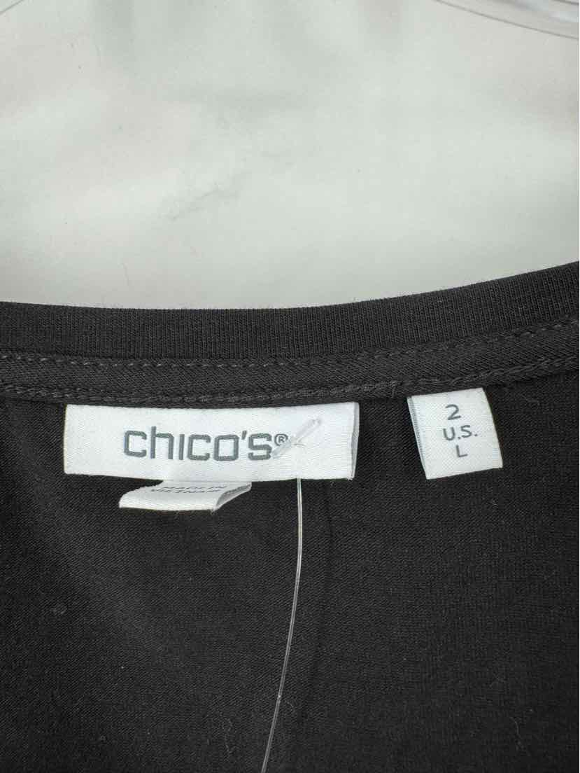 Size L Chico's Black Shirt