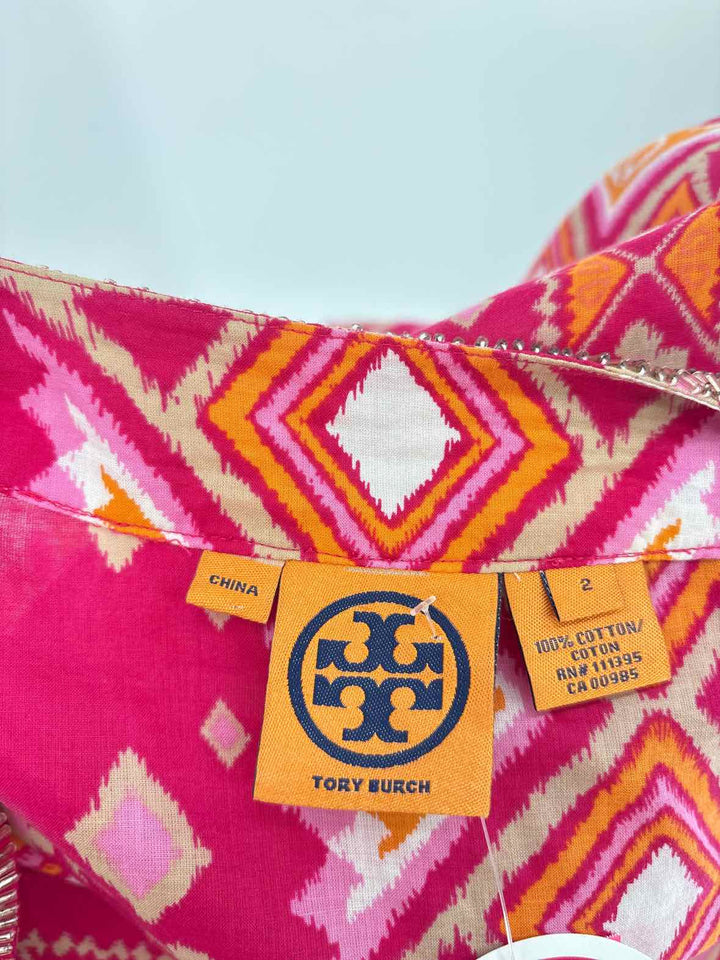 Size 2 Tory Burch PINK PRINT Dress