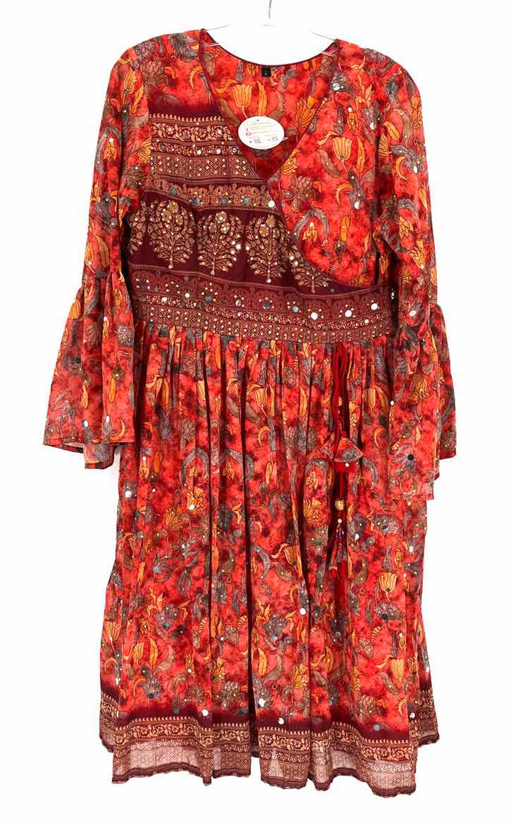 Size L Orange Dress