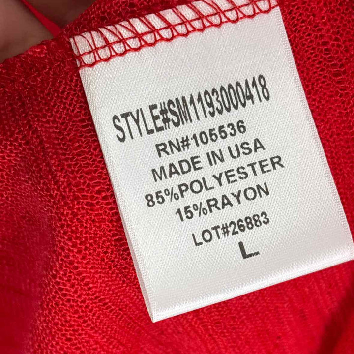 Size L Red Sweater