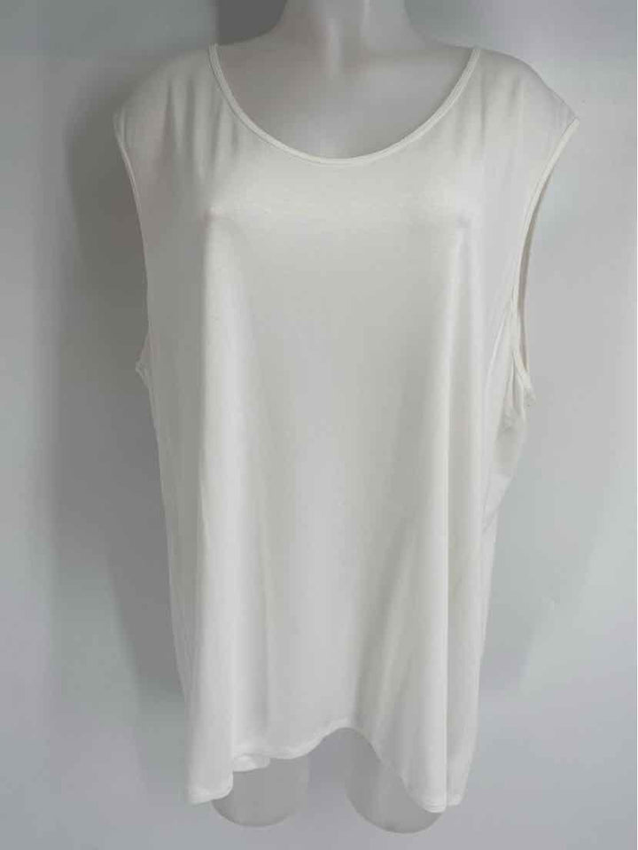 Size 3X Eileen Fisher White Shirt