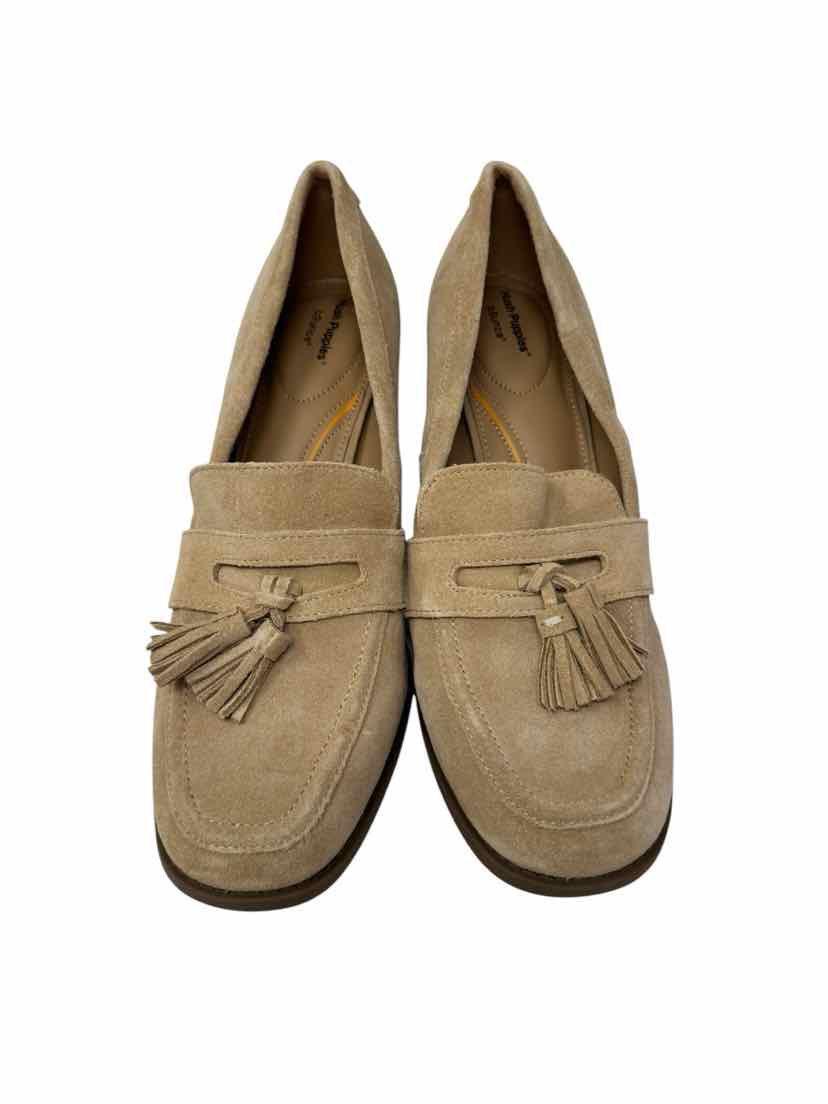 Shoe Size 9.5 Hush Puppies Tan Suede Pumps