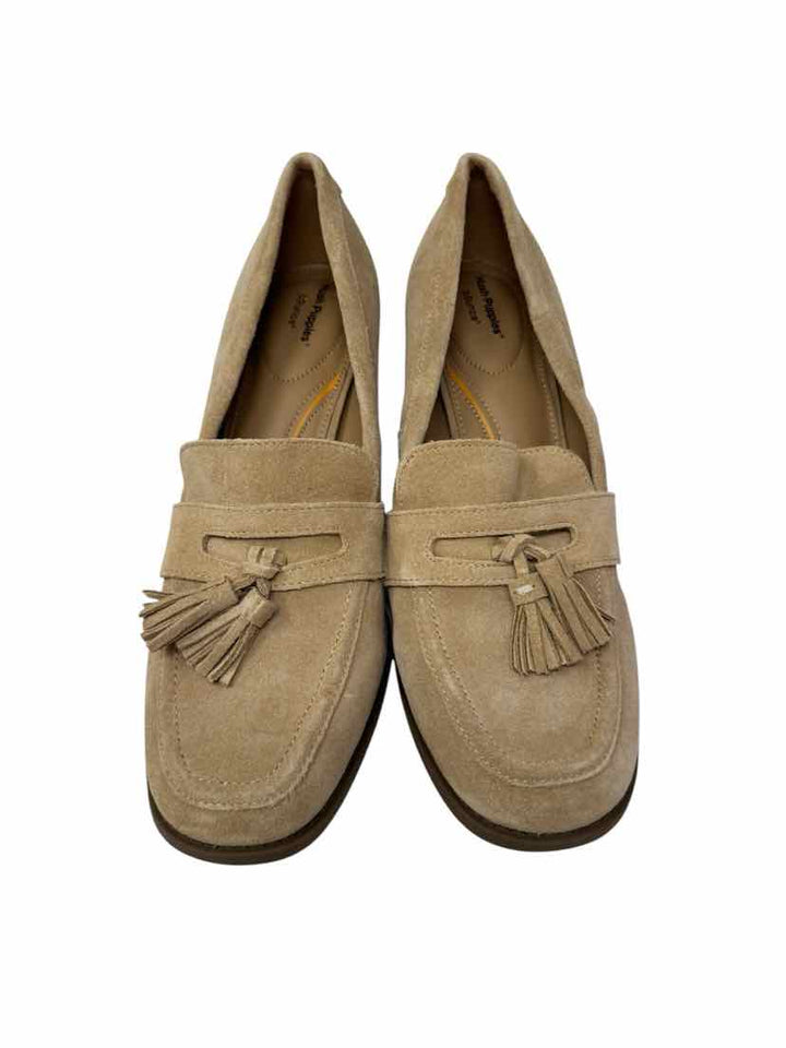 Shoe Size 9.5 Hush Puppies Tan Suede Pumps