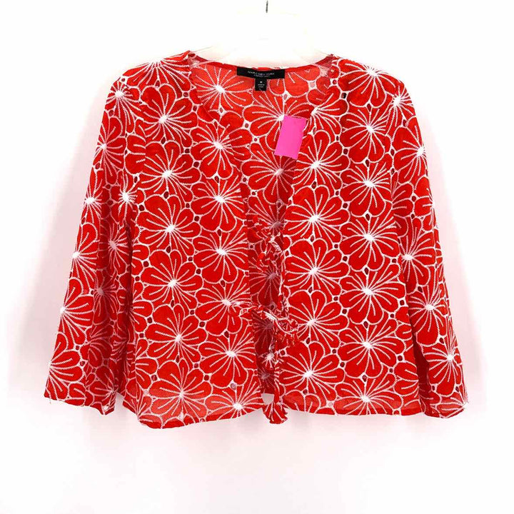 Size M Andrew Marc Orange Shirt