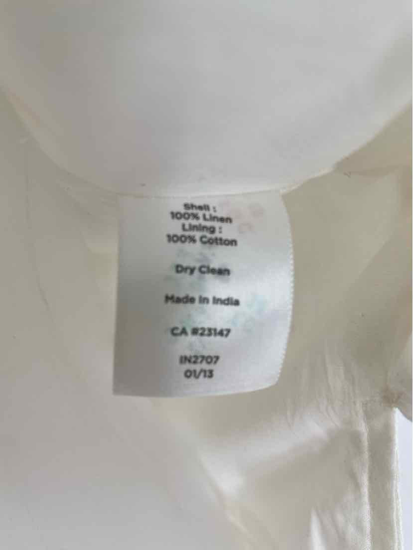 Size 8P Talbots Ivory Linen Shirt
