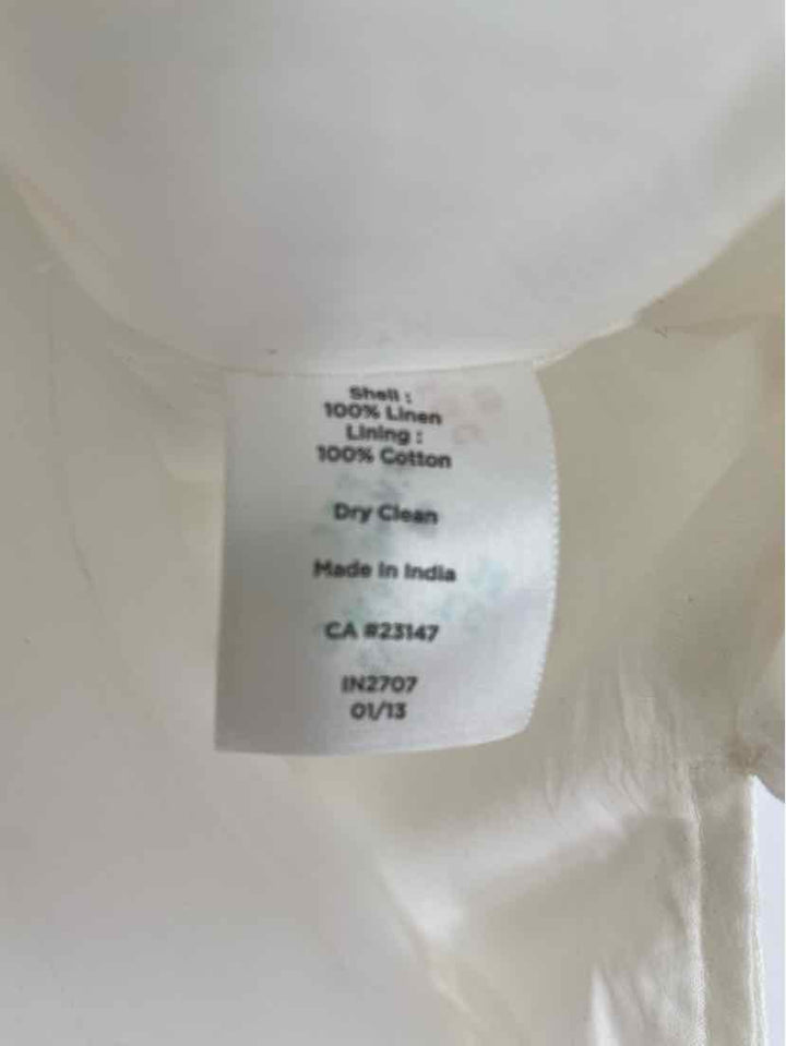 Size 8P Talbots Ivory Linen Shirt
