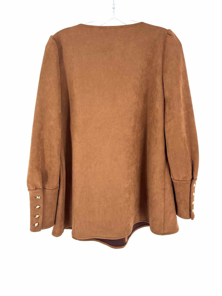 Size S TUCKERNUCK Brown Suede Shirt