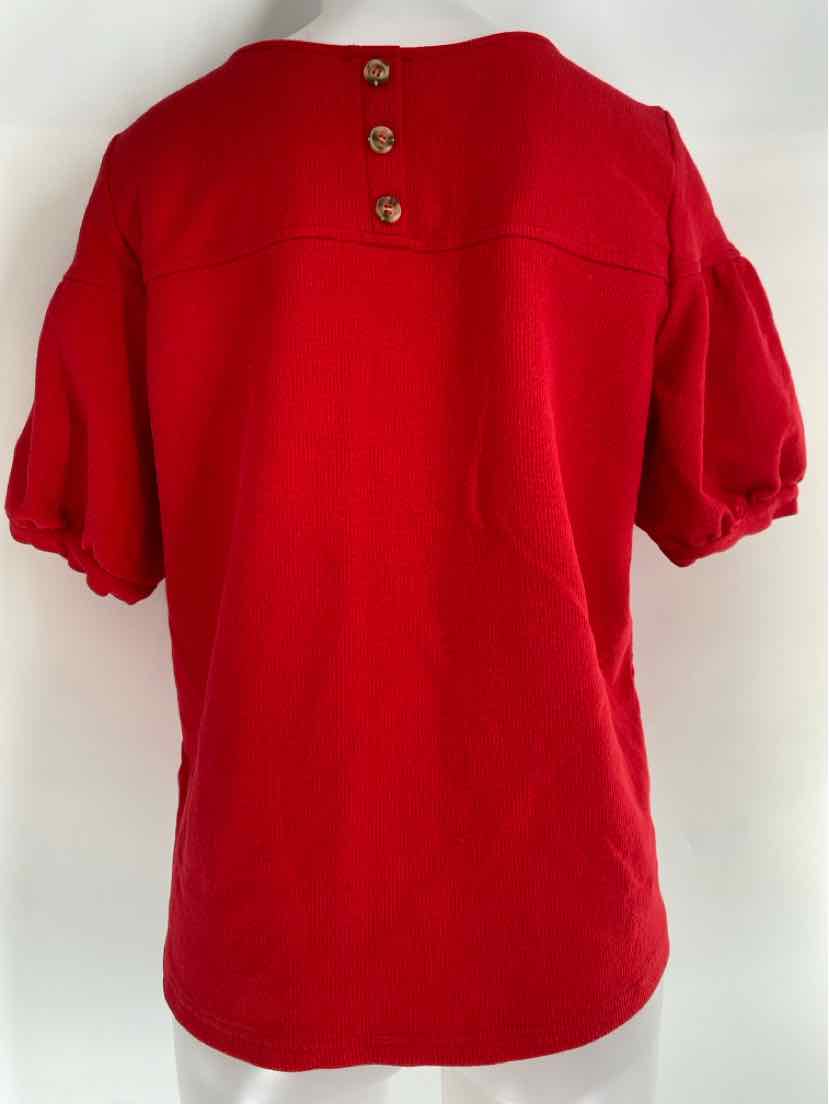 Size L CURRENT AIR Red Cotton Shirt