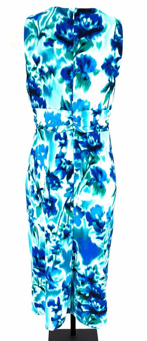 Size 6 DKNY Blue Print Dress