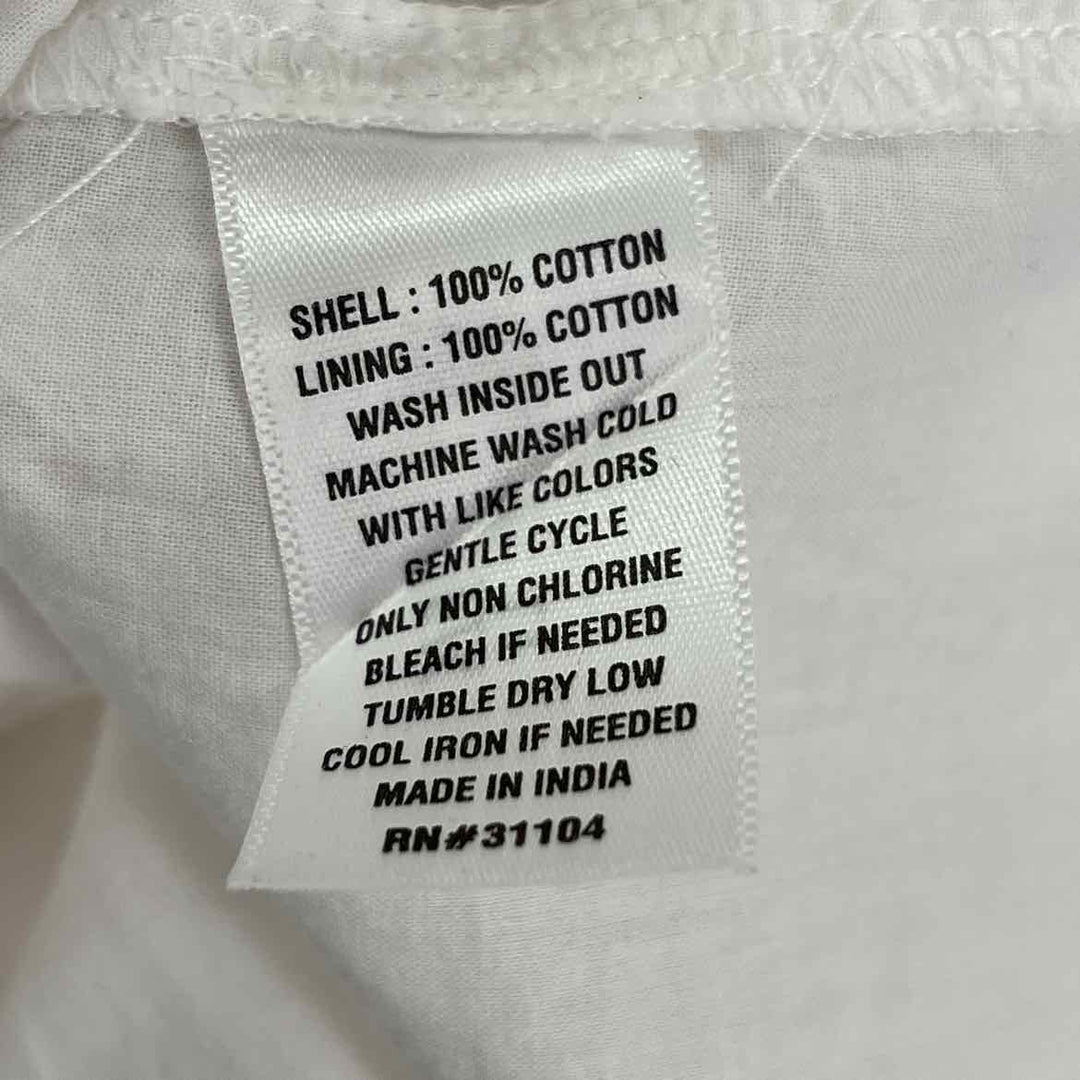 Size XL CROWN & IVY White Cotton Dress