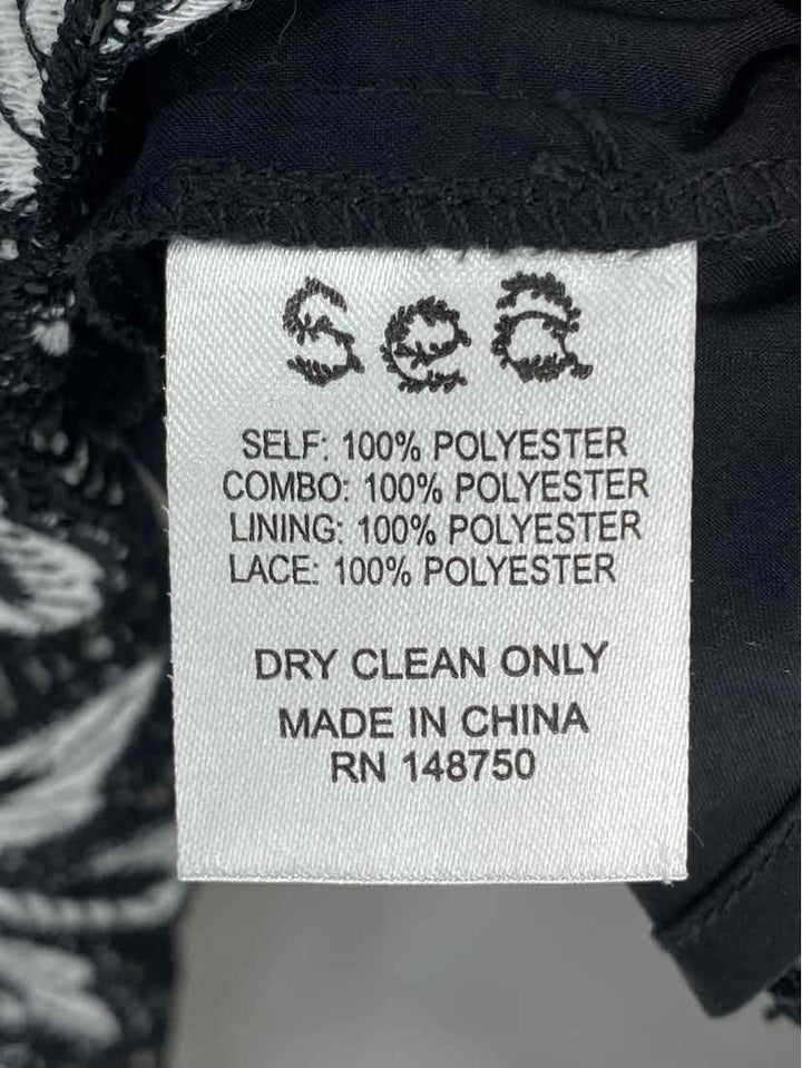 Size 6 Black/White Dress
