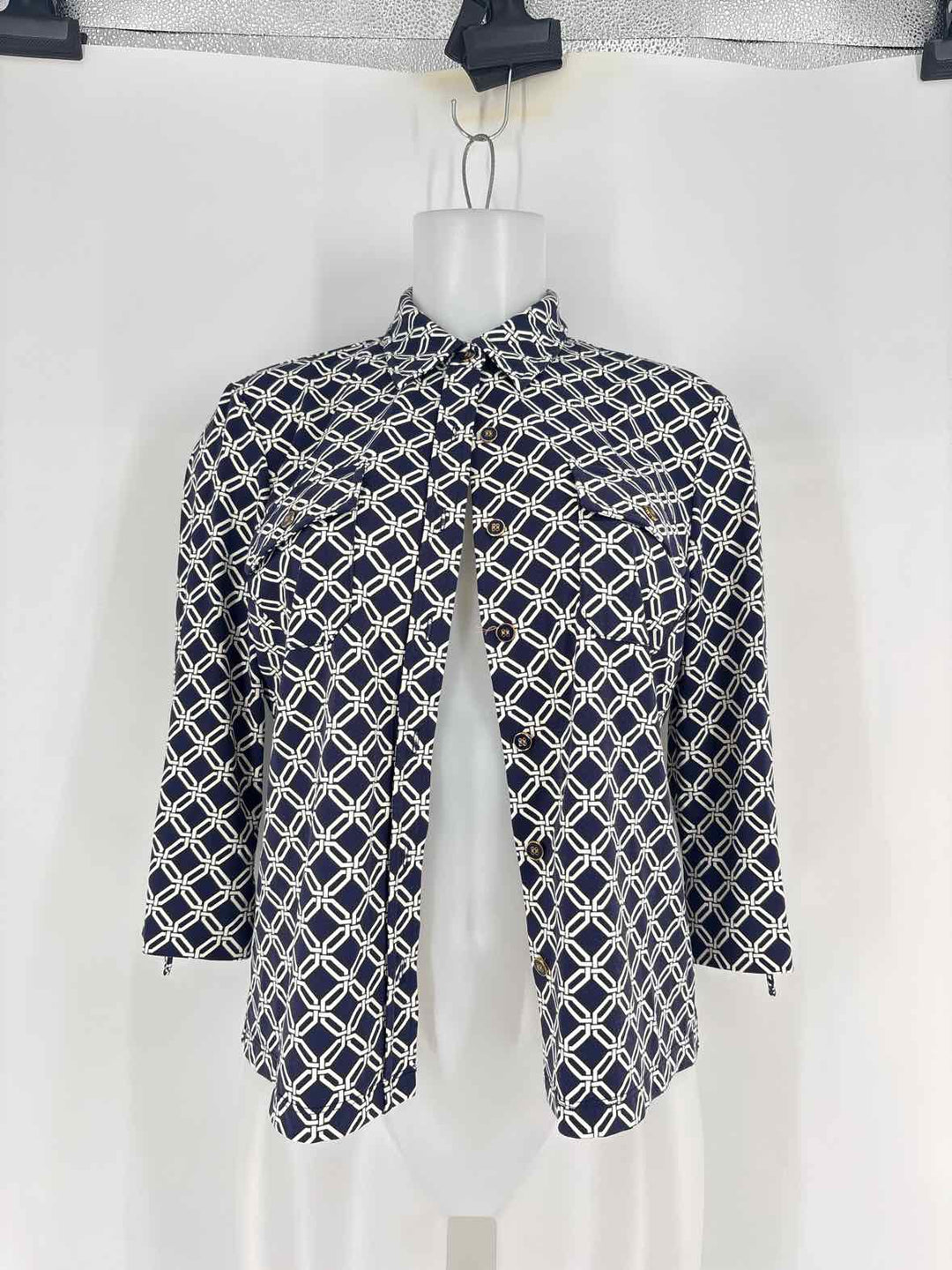 Size S J MCLAUGHLIN Navy Shirt