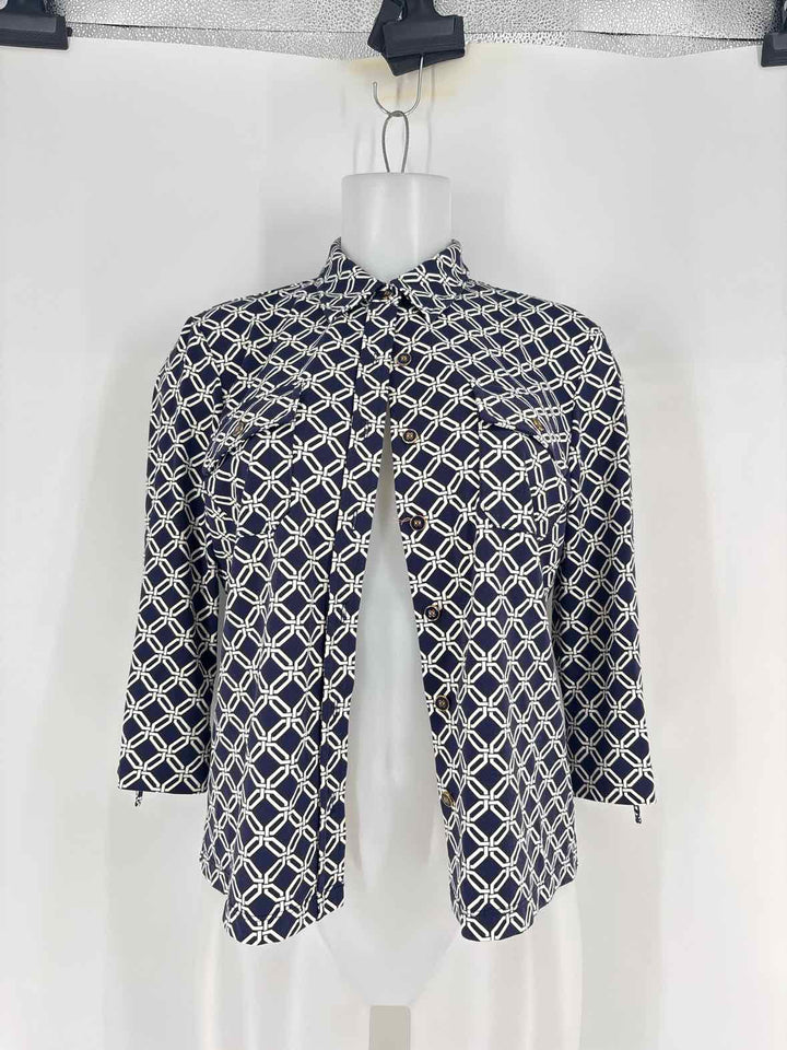 Size S J MCLAUGHLIN Navy Shirt