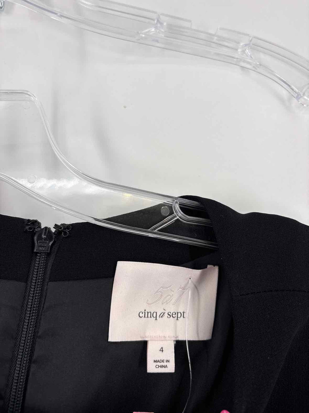 Size 4 CINQ DE SEPT Black Dress