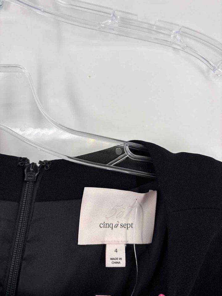 Size 4 CINQ DE SEPT Black Dress