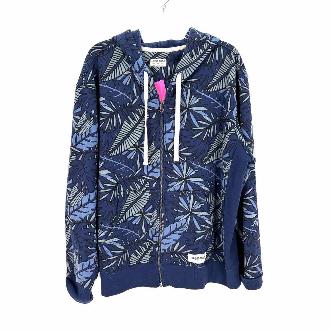 Size XXL LIFE IS GOOD Blue Sweater
