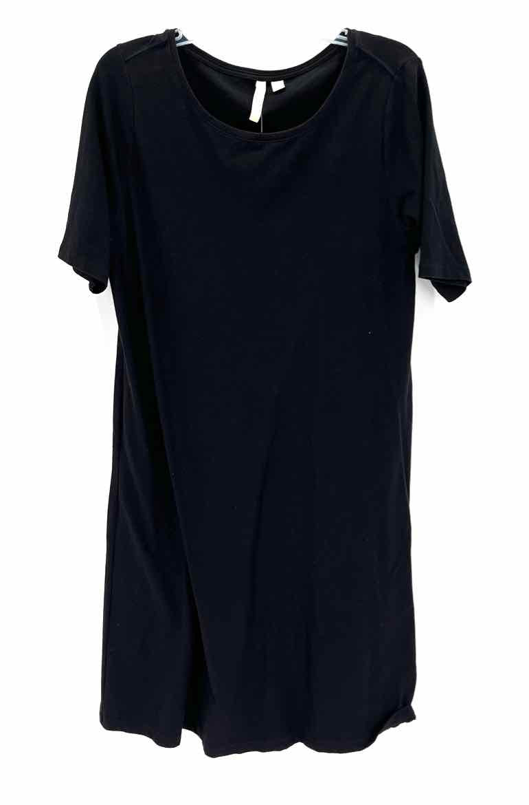 Size M J JILL Black Knit Dress