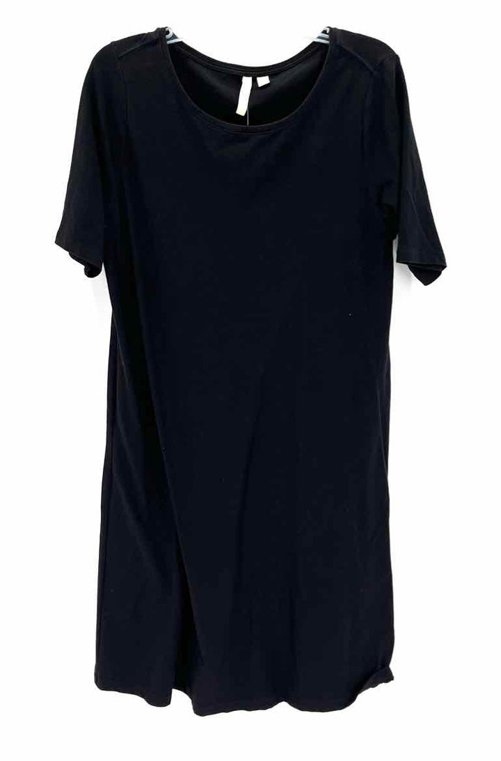Size M J JILL Black Knit Dress