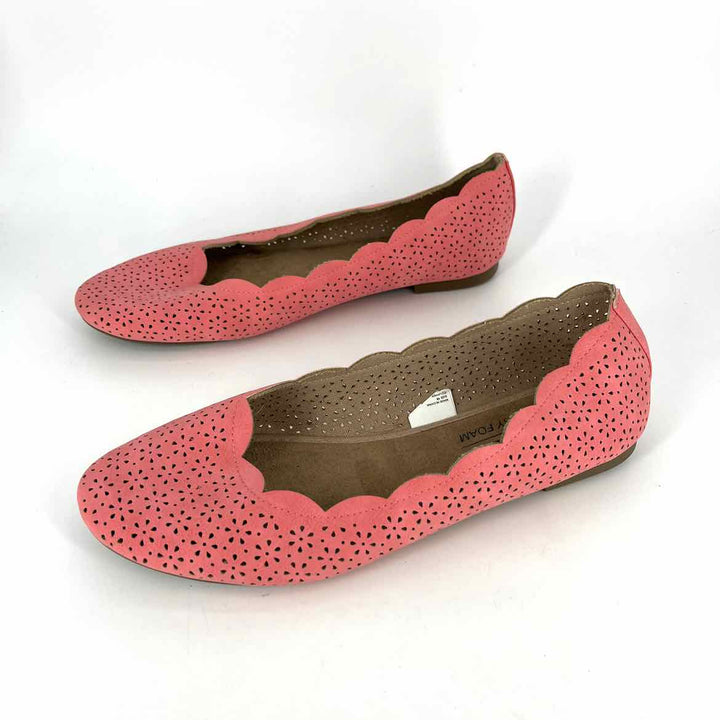 Shoe Size 10 Coral Flats
