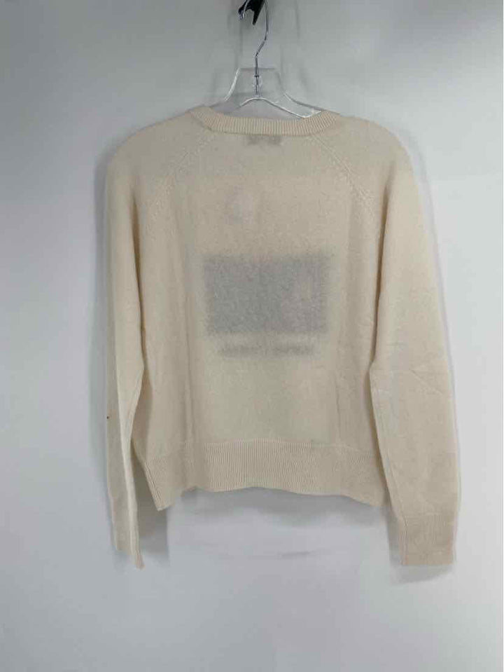 Size XS WHITE + WARREN Cream Sweater