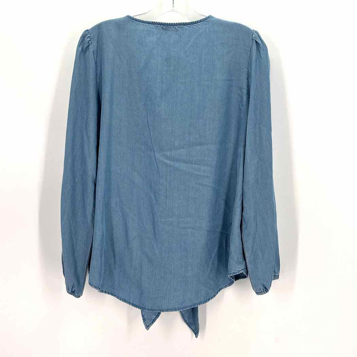 Size M LOFT Blue Chambray Dress