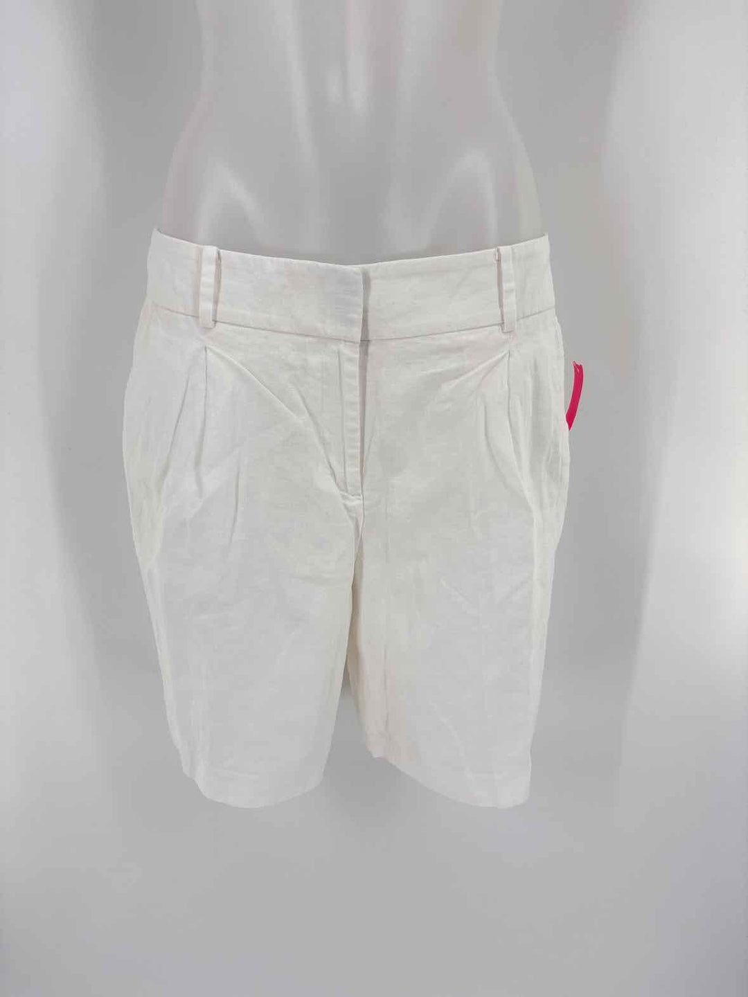 Size 8 Talbots White Linen Shorts