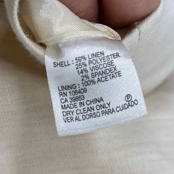 Size 6 ANTONIO MELANI Cream Dress