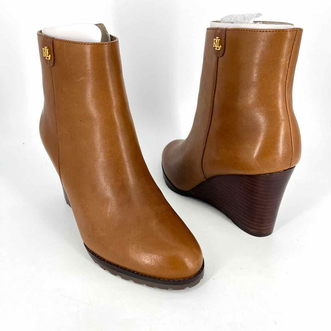 Shoe Size 7.5 RALPH LAUREN Camel Leather Boots