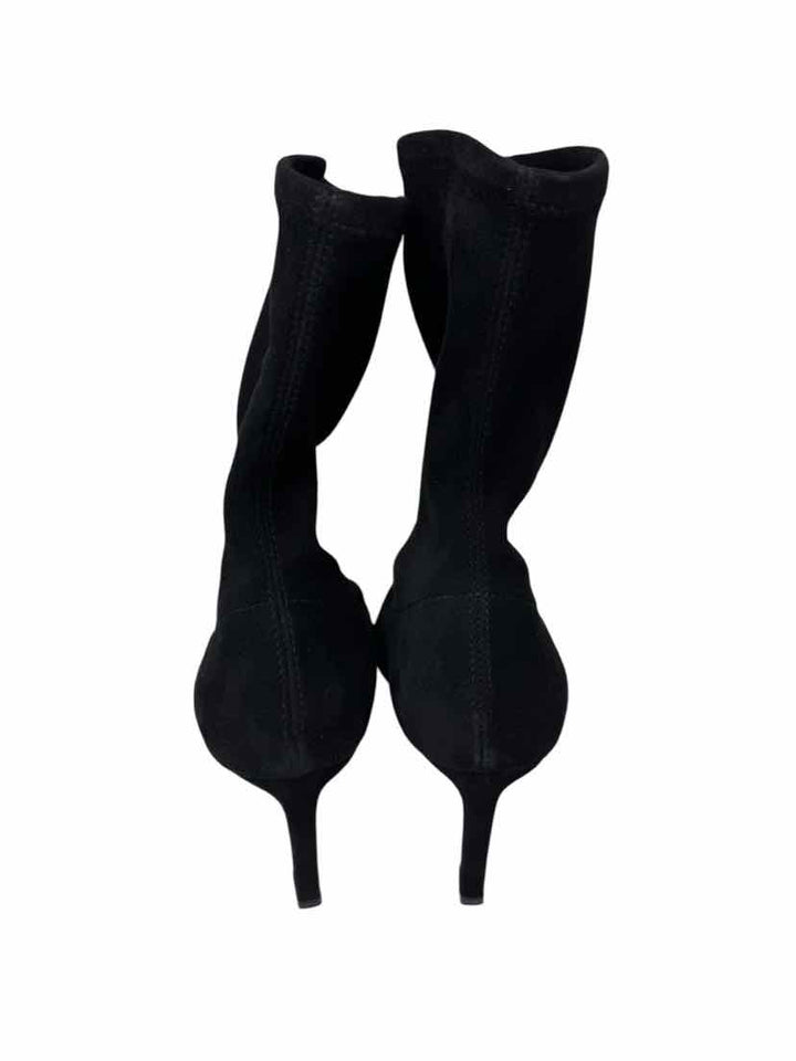 Shoe Size 9.5 Stuart Weitzman Black Suede Suede Boots