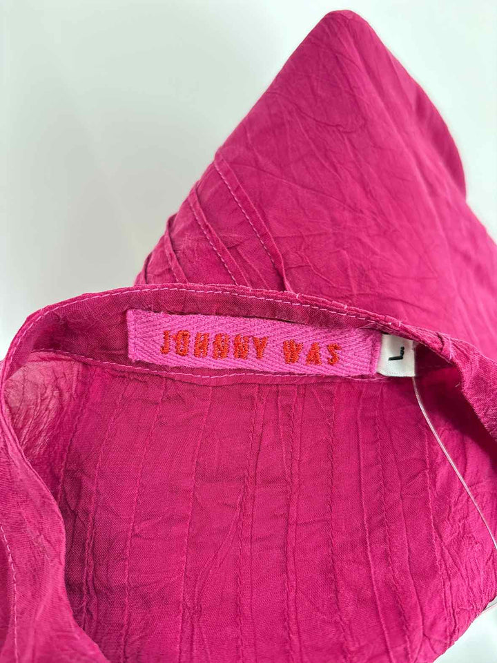 Size L Johnny Was Magenta Shirt