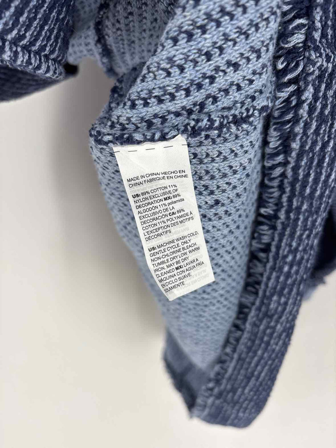 Size L Chico's Blue Tweed Blazer