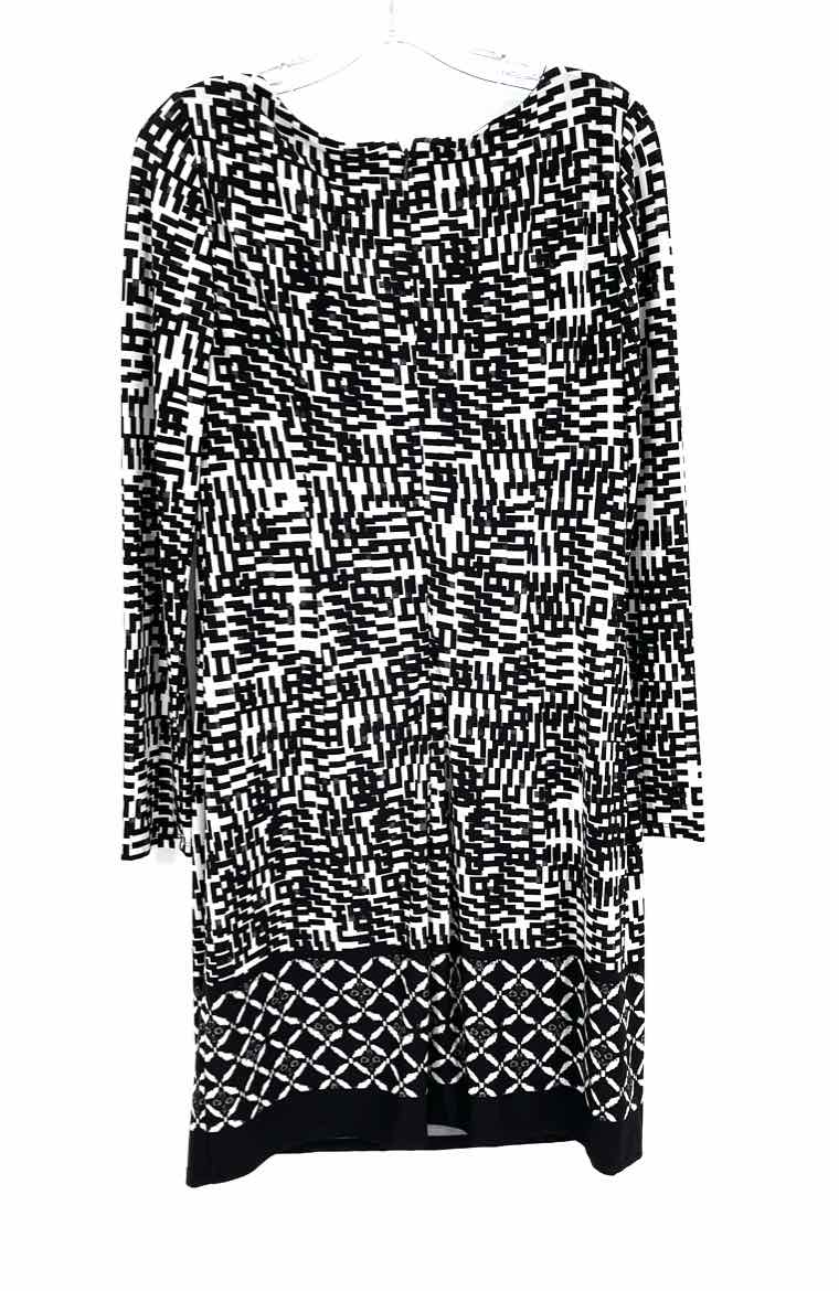 Size 8 Jones New York Black Print Dress