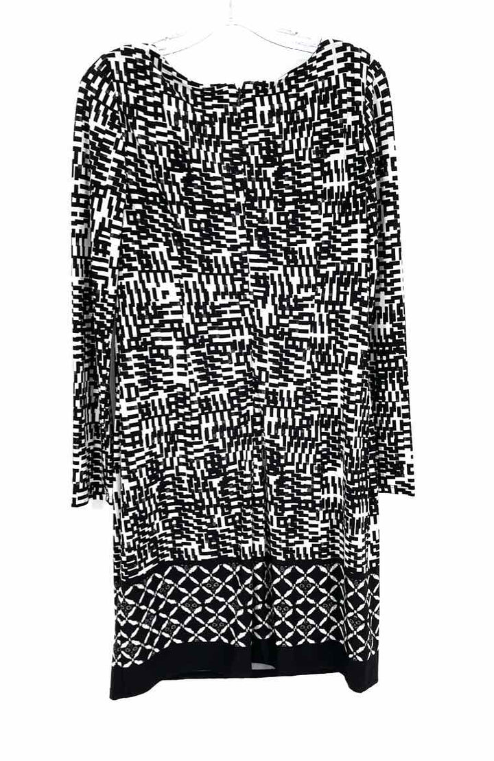 Size 8 Jones New York Black Print Dress