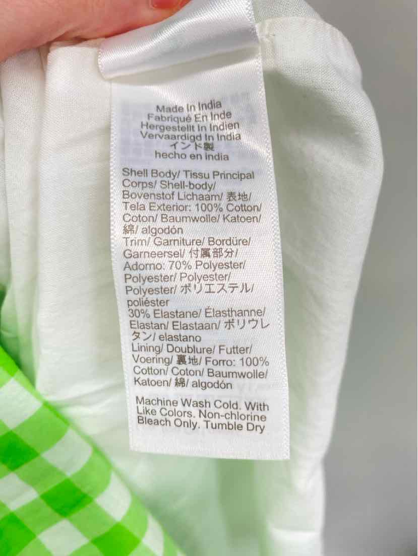Size XS J Crew Green Print Dress
