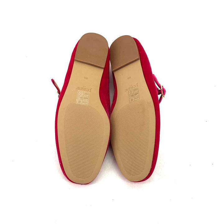 Shoe Size 8.5 J Crew Fuschia Velvet Loafers