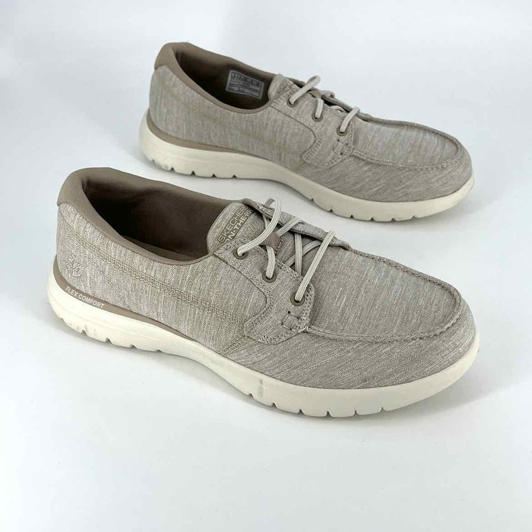 Shoe Size 9 Sketchers Khaki Canvas Sneakers