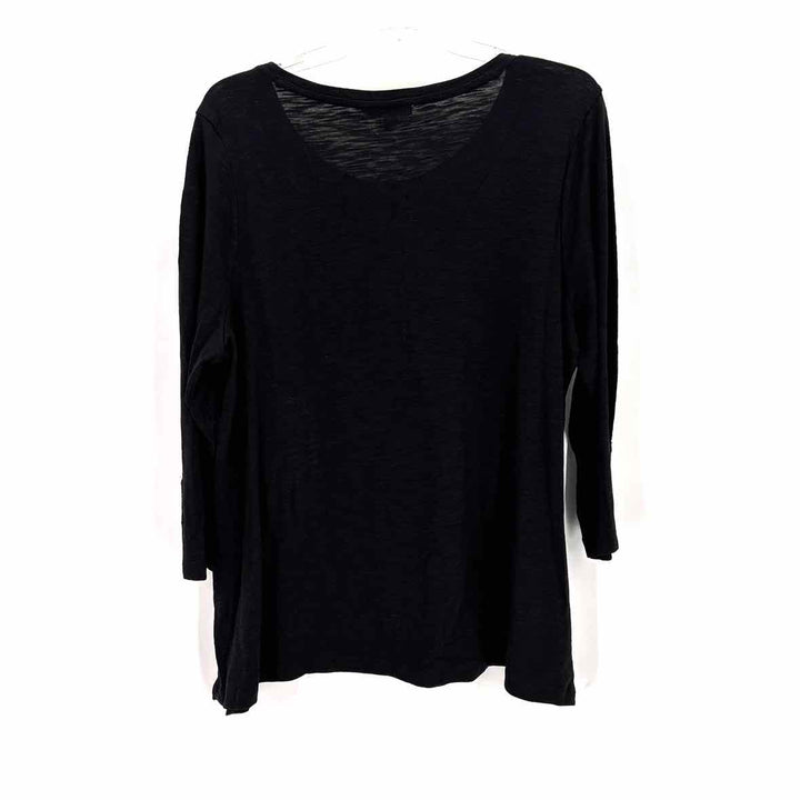 Size L Chico's Black Shirt